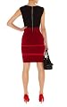 Modern Color Block Check Knit Dress