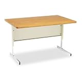 HON COMPANY / HONAM3048MML / Adjustable Workstation, 48w x 30d x 32-1/2h, Medium Oak Laminate Top / Sold as 1 EA
