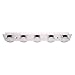 Eglo Lighting 201638A Cisterno - 29.88" 22.5W 5 LED Wall/Flush Mount, Chrome Finish with Clear/Satin Shade