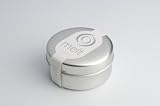 picture of Melt, Angel Fragrance Container Candle, Pale Blue, Silver Tin