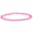 Breast Cancer Awareness Pink Genuine Swarovski Crystal Bracelet