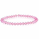 Breast Cancer Awareness Pink Genuine Swarovski Crystal Bracelet
