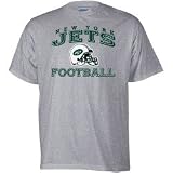 New York Jets Grey Stacked Helmet T-Shirt by Reebok