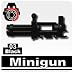 Minigun (Black) - LEGO Compatible Minifigure Piece