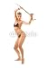 Wallmonkeys Peel and Stick Wall Decals - Beautiful Woman Dancing with Bird of Paradise Flower Isolated on - Removable Graphic