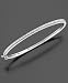 Jewelry : Sterling Silver Diamond Accent Bangle Bracelets