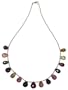 14k Yellow Gold Multi-Color Tourmaline Pear Station Necklace, 16"