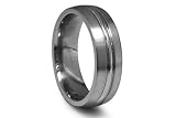 Dual Finish Titanium Band by Edward Mirell