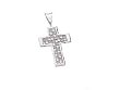 INVISIBLE SET PRINCESS DIAMOND CROSS PENDANT