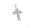 INVISIBLE SET PRINCESS DIAMOND CROSS PENDANT