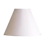 Laura Ashley SFE907 Classic 7.5-Inch Empire Clip Shade, White
