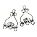 Bali Silver Scroll Chandelier Earrings Parts 21mm (1 Pair)