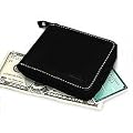 Kena Kai DataSafe® Nappa Leather Zippered Wallet (Black)