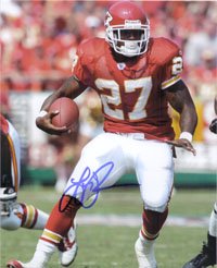 Signed Johnson, Larry (Kansas City Chiefs) 8x10 Photo