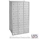 21 Door Horizontal Mailbox - Rear Loading - Size 'A' Doors - USPS Access
