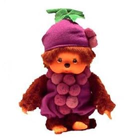 Monchhichi Fruit Costume Grape Plush Doll