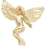 14K Yellow Gold Dancing Angel Lapel Pin