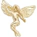 14K Yellow Gold Dancing Angel Lapel Pin