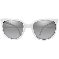 I Ski Alta Classics Designer Sunglasses - White/Smoke with Silver Mirror