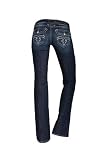 Rock Revival Jeans Bootcut Deborah White Stitch