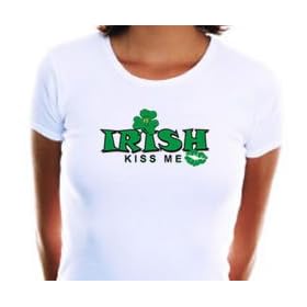Irish Kiss Me Cap Sleeve T-Shirt