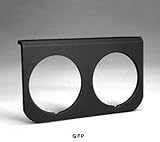 Auto Meter | 3232 2 5/8 Mounting Panels-Black Double Hole For Use With All 2 5/8 Auto Meter And Auto Gauge Gauges