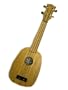 Soprano Pineapple Ukulele White Mahogany with Gold Side Tunning and Black Stirngs