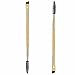 Toraway Pro Bamboo Handle Double Eyebrow Brush + Eyebrow Comb