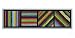 Bandes (Irregulieres) Dans Quatre Direct Poster Print