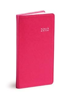 2012 Pocket Agenda Datebook, Saffiano 6", Pink
