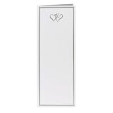 Silver Hearts Blank Wedding Programs Set