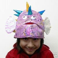 Novelty Crazy Iridescent Spiked Fish Costume Hat by 