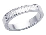 0.50 cts Baguette Diamonds Band - Platinum, 18kt White or Yellow Gold