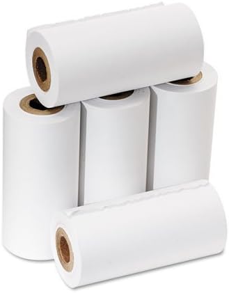 PM Company Products - PM Company - One-Ply Adding Machine/Calculator Rolls, 2-1/4"" x 17 ft, White, 5/Pack - Sold As 1 Pack - Lint-free paper reduces jams. - End-of-roll indicator. - 100% satisfaction guaranteed. - Elemental chlorine-free. -