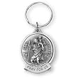 Fine Pewter Saint Christopher Key Chain