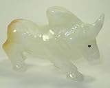 Carved Onyx Oxen Sculpture