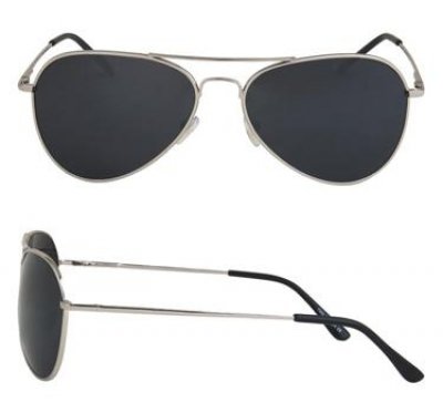 Pilotenbrille SILBER SUPERDARK Federscharnier Sonnenbrille Jackass mit Brillen Beutel