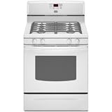 Maytag: MGR7665WW 30'' Freestanding Gas Range with 4 Sealed Burners, 5.0 cu. ft. Self Cleaning Oven,