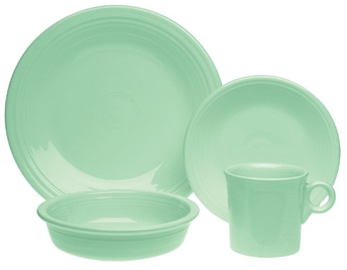Fiesta Sea Mist 831 4-Piece Dinnerware Place Setting, Service for 1