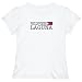 T-Shirt Woman White Elegant Flag 