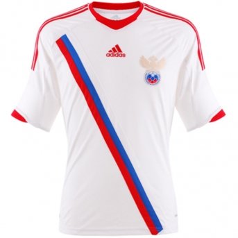 Adidas Russland Auswärts-Trikot Herren EM2012 Farbe: weiß/rot/blau, Größe: L
