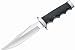 Boker Bowie FG Clip Point Fixed Blade Polished 440 Stainless Steel Black Wood Handle
