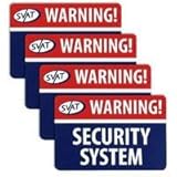SVAT Electronics Window Warning Sticker, 4 Pack