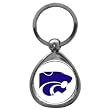 Set of 2 Kansas State Wildcats High-Polish Chrome Key Tag - NCAA College Athletics