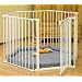 BabyDan Babyden White Playpen with Grey Playmat