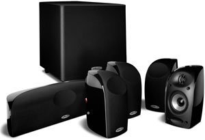 Polk Audio TL1600 Speaker System (Set of Six, Black)