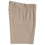 Ashworth Mens EZ-TECH Double Pleat Twill Shorts
