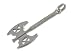 The Lord of the Rings - 925 Silver Pendant Gimlis Axe