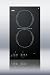 Two Burner Electric Cooktop in Black Voltage: 110V