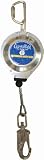 Guardian Fall Protection 10910 20-Foot 0.1875-Inch Galvanized Cable with Swivel Top, SS Hook, Carabineer and Tag Line